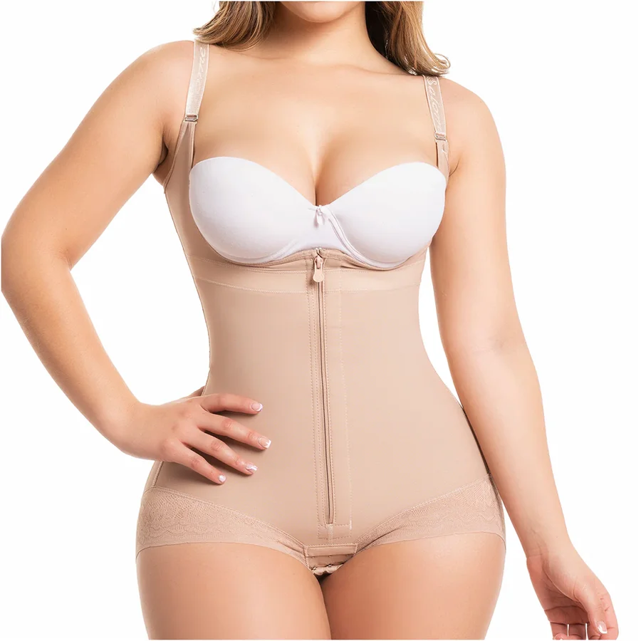 Faja colombiana premium nude de alta compresión